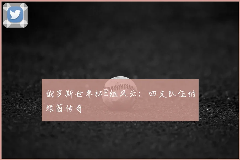 俄罗斯世界杯E组风云:四支队伍的绿茵传奇