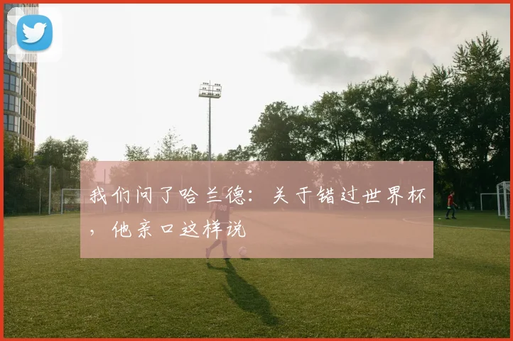 我们问了哈兰德:关于错过世界杯,他亲口这样说